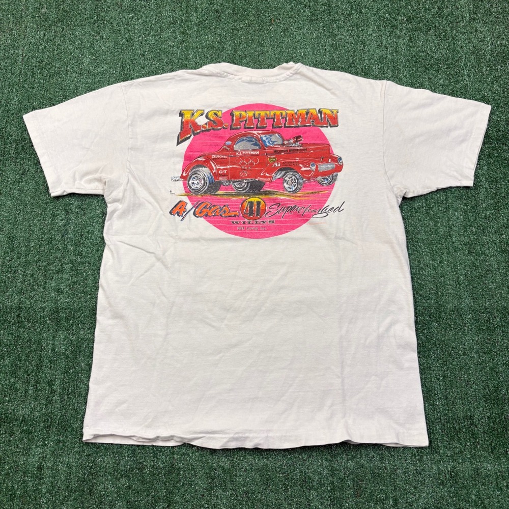 Vintage 90s K.S. Pittman Drag Racing T-shirt